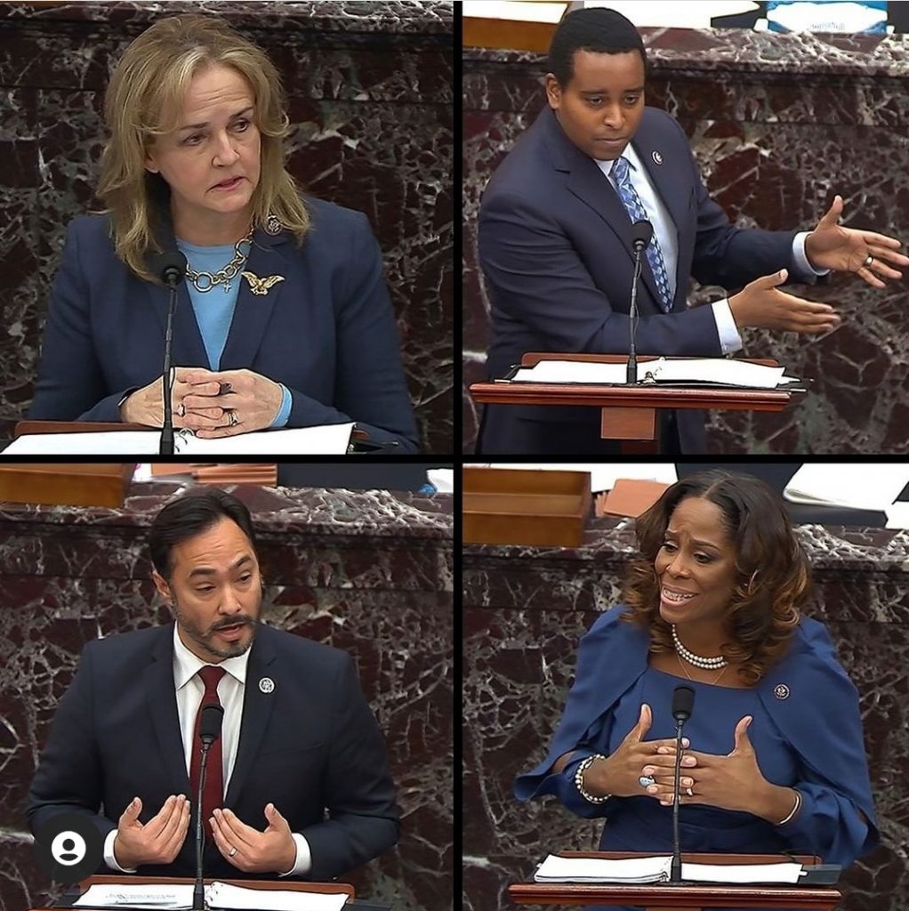 The Democratic House members who prosecuted the case against Trump