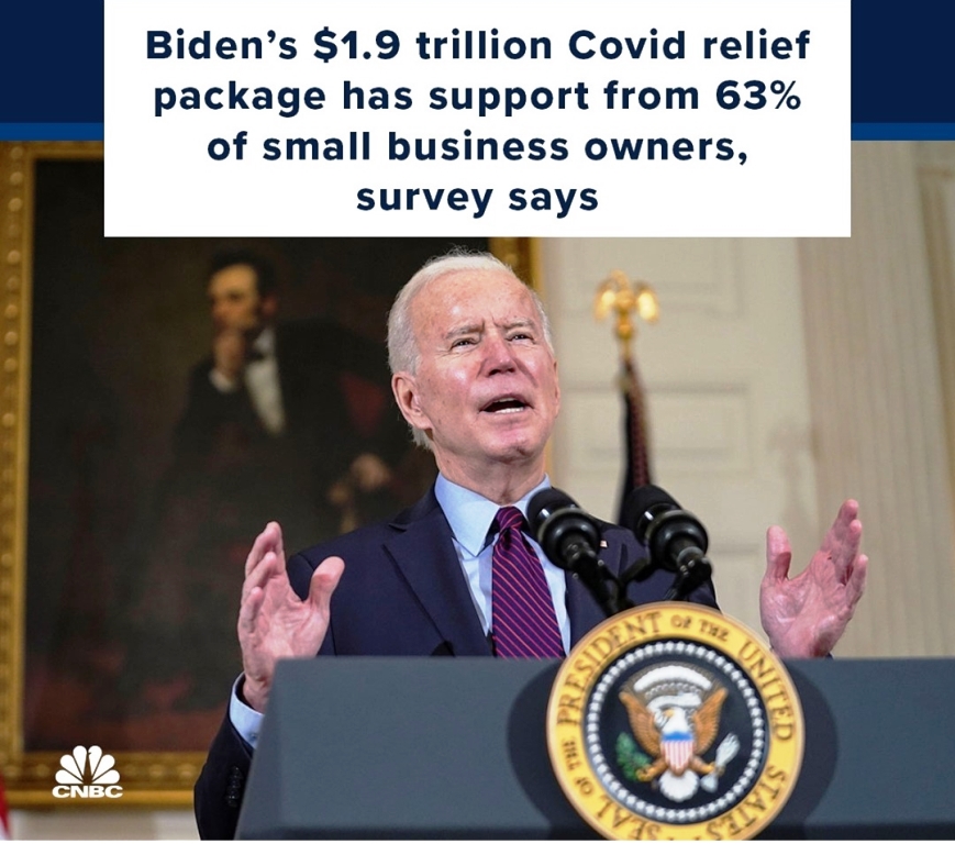 Joe Biden’s package of 1.9 trillion dollars to support the small business owners