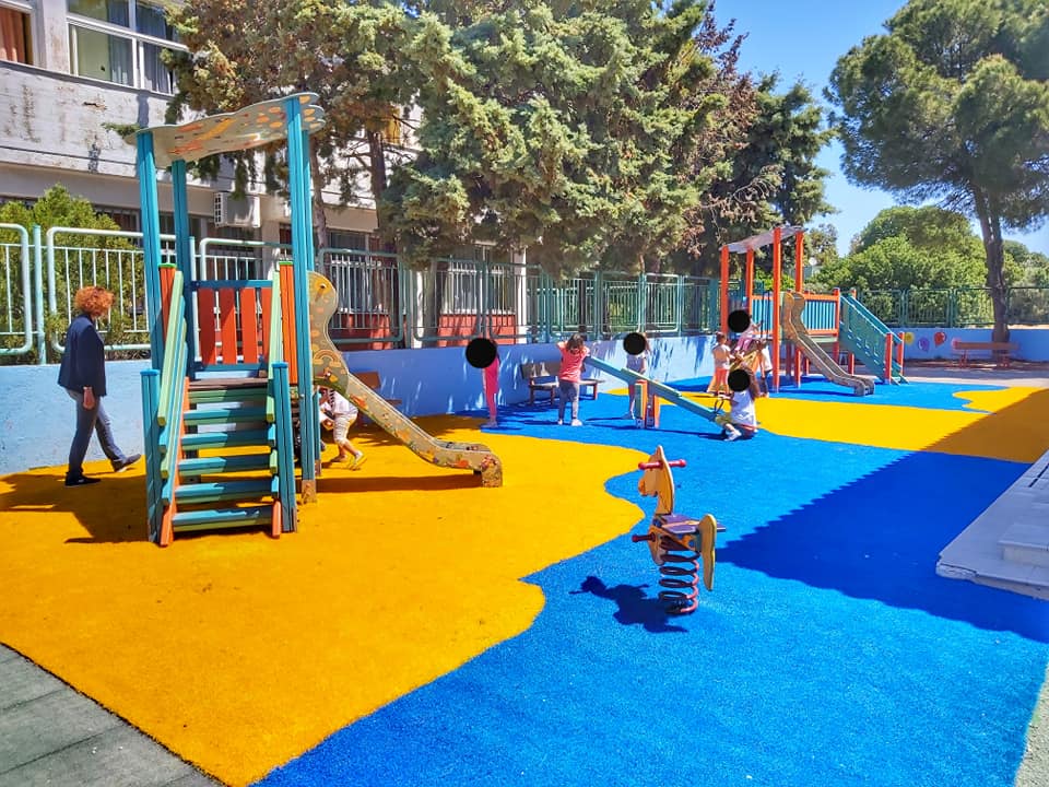 Νέα παιδική χαρά στο 3ο Νηπιαγωγείο Ιξιάς – Ιαλυσού (φωτος)