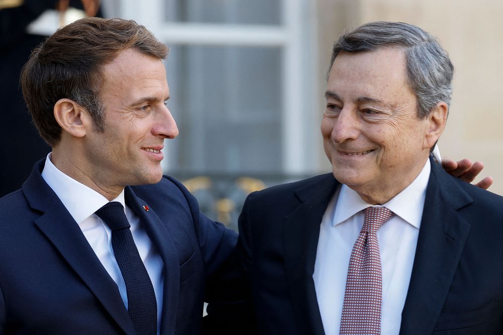 UE: Macron et Draghi appellent à réformer les règles de Maastricht