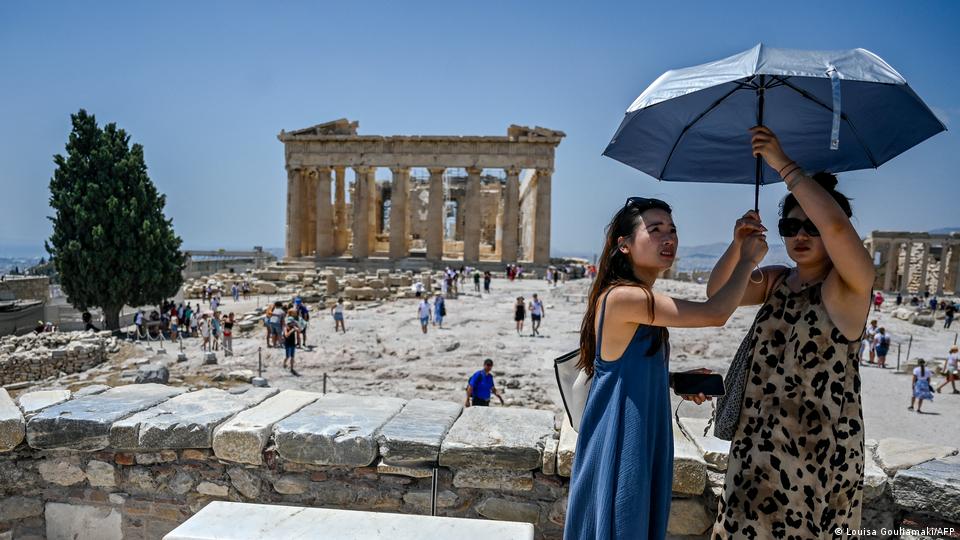‘I am worried about my health’: British holidaymakers fear heatwave in Europe