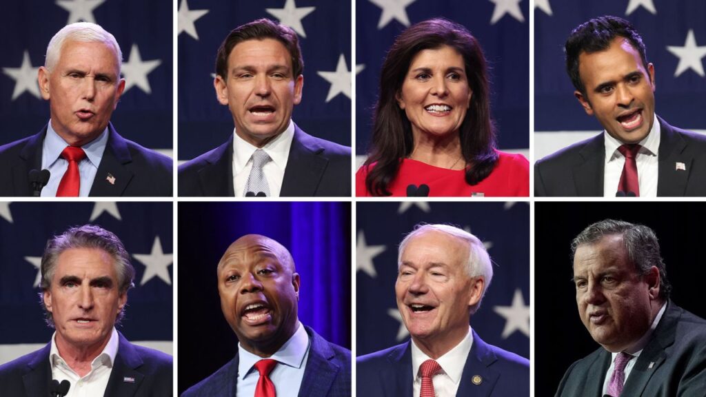 Eight candidates qualify for the first Republican presidential debate