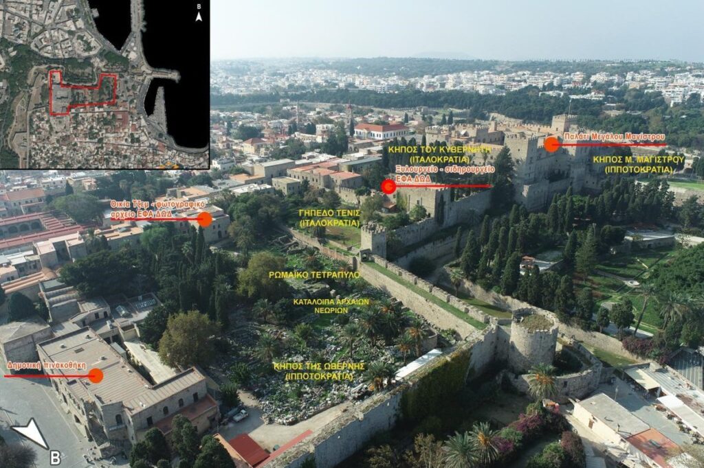 Στο κοινό αποδόθηκε σήμερα ο κήπος του Παλατιού του Μεγάλου Μαγίστρου