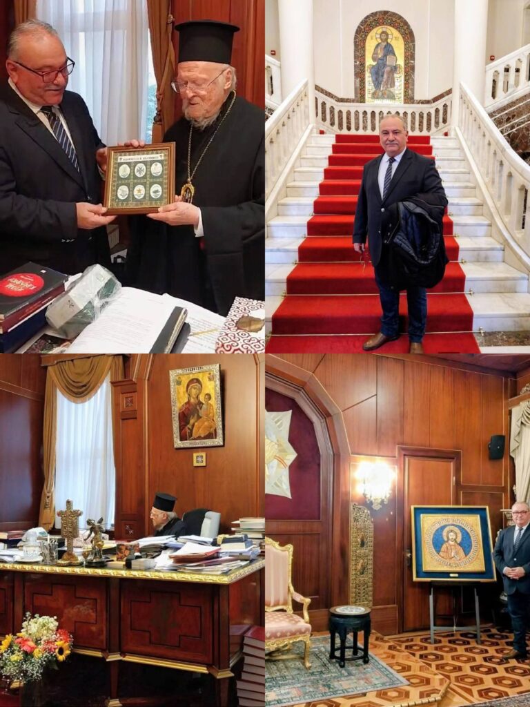 Ιστορική και ιδιαιτέρως τιμητική συνάντηση του Επάρχου ΠΕ Καλύμνου Μ. Μουσελλή με τον Πατριάρχη Βαρθολομαίο στο Φανάρι